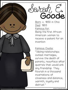 Sarah E. Goode Biography Pack (Black History Month) by A Page Out of History