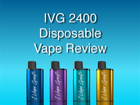 IVG 2400 Review - What To Expect From This Unique Disposable Vape