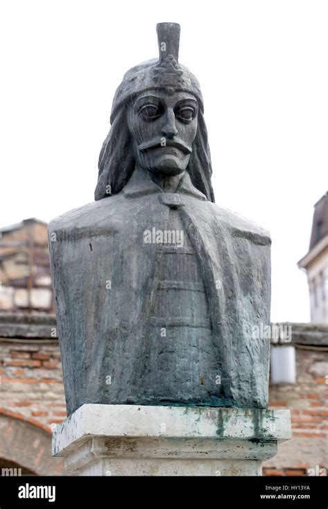 A statue of Vlad the Impaler ahead of a walking tour of the Old Town ...