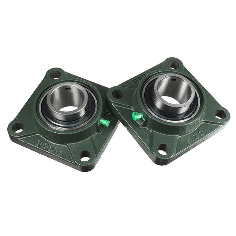 2pcs Pillow Block Bearing UCF209 45mm Mounted Bear Square Flange ...