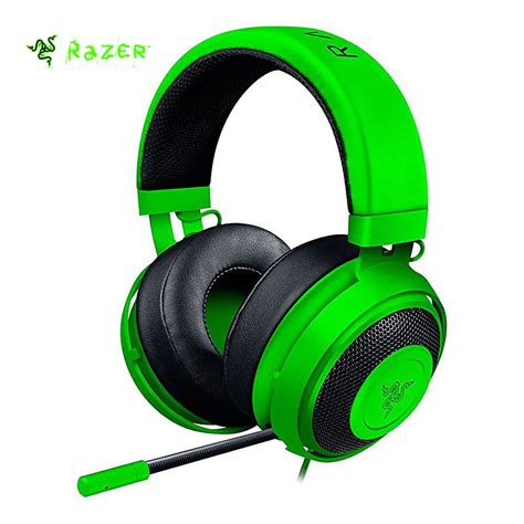 Razer Kraken Pro V2 Headset Analog Gaming Headset Fully retractable with Mic Oval Ear Cushions ...