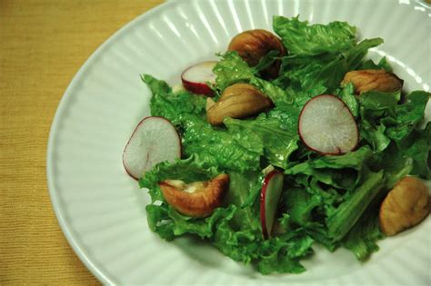 vegetarian south: Champagne Citrus Vinaigrette with Roasted Chestnut Salad