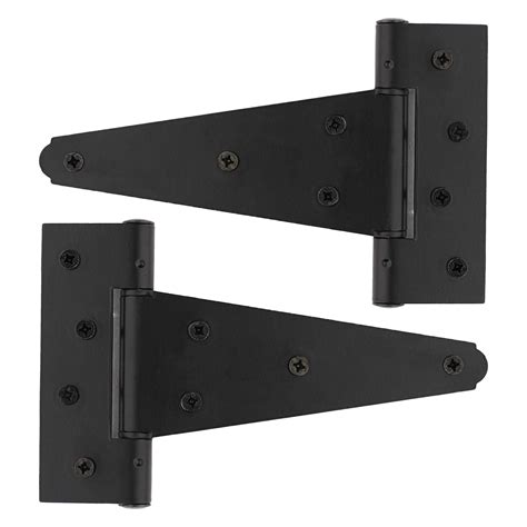 Buy Rural365 Triangle Door Hinge 2Pk - Extra Heavy 6 Inch T-Strap Farmhouse Style Door Hinges ...