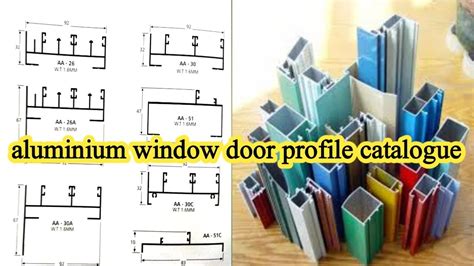 Aluminum profile catalogue | aluminum window section catalogue | profile catalogue - YouTube