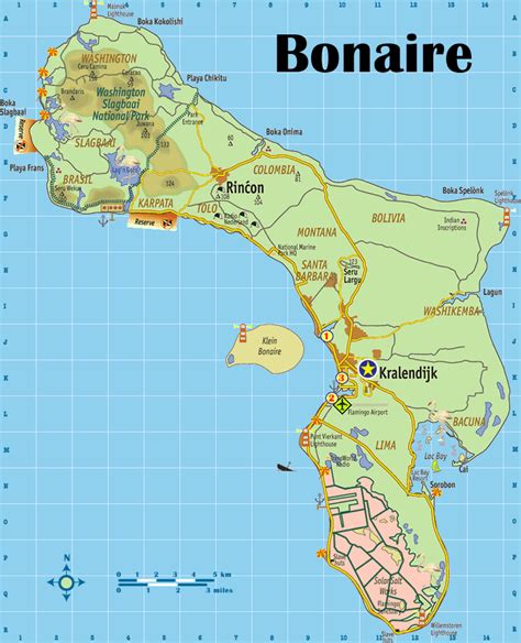 Travel to Bonaire - ToursMaps.com