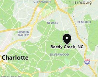 Where is Reedy Creek [Charlotte nbhd], North Carolina? see area map & more