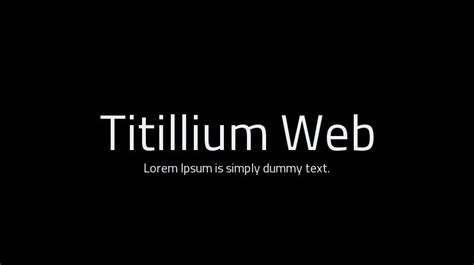 Titillium Web Font Family : Download Free for Desktop & Webfont