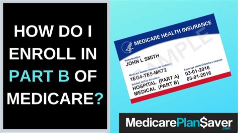 How To Enroll In Part B Of Medicare - YouTube