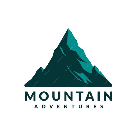 Premium Vector | Simple mountain logo