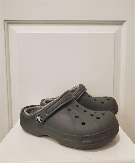 Crocs Unisex Dual Comfort Lined Clogs Grey Size Men 5 Women’s 7 | eBay ...