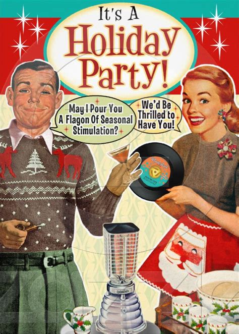 Retro Christmas Card Company Blog | Vintage christmas party, Vintage christmas party invitations ...