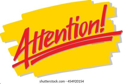 Attention Sign Template Word / Attention Please Images, Stock Photos ...