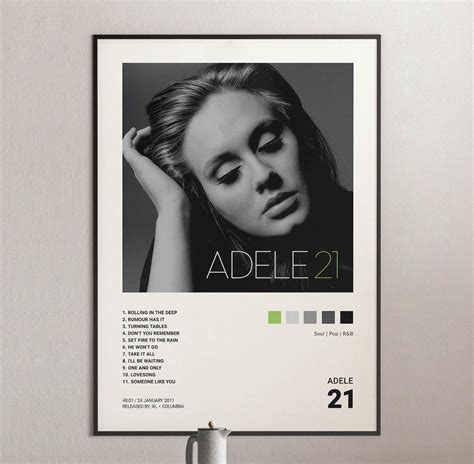 Adele - 21 Album Cover Poster | Architeg Prints