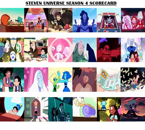 Steven Universe Season 4 Scorecard BLANK by Guacola772 on DeviantArt