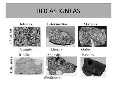 Ejemplos de rocas ígneas - Ejemplos de