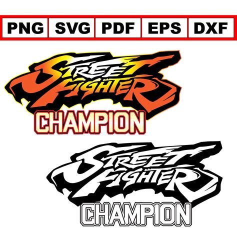 Street Fighter Classic Logo Vector svg png dxf eps pdf | Etsy