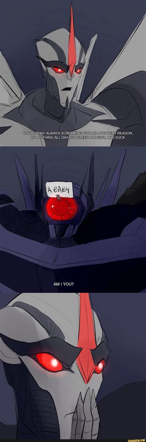 This is adorable :) | Transformers memes, Transformers starscream, Transformers cybertron