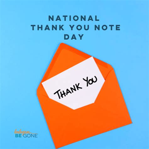 National Thank You Note Day – Balagan Be Gone