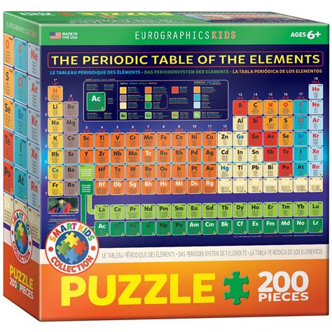 EuroGraphics Periodic Table of Elements Jigsaw Puzzle 200Piece * See this great product.(It ...