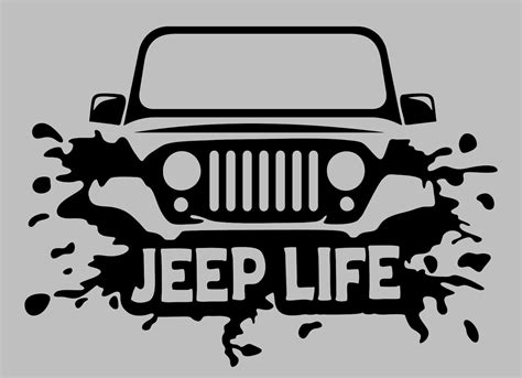 Jeep Life permanent vinyl decal for Jeep enthusiasts | Etsy