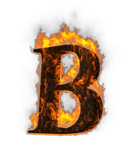 Fire alphabet 3d Rendering illustration. 24830489 PNG