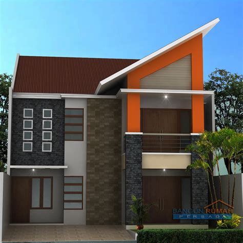 Desain Rumah 9 x 15 M2 Dua Lantai Ada Mushola ~ Desain Rumah Online