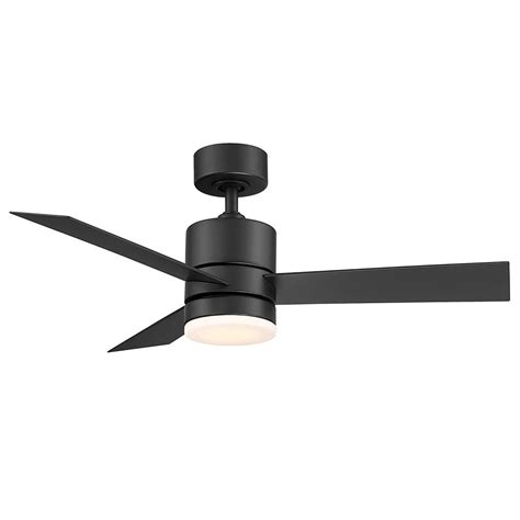 Modern Forms Axis Matte Black LED Ceiling Fan with Light | FR-W1803-44L-35-MB | Destination Lighting