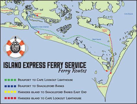 Outer Banks Ferry System Map