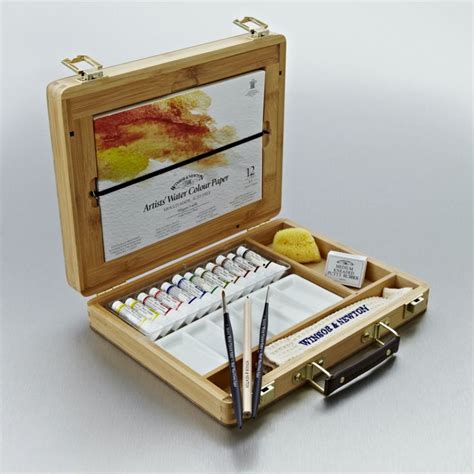 Winsor & Newton Professional Watercolour Bamboo Wooden Box | Paint sets, Watercolor paint set ...