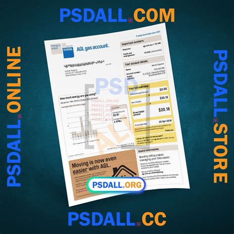 AGL Gas Bill Template in PDF Format - psdall.org