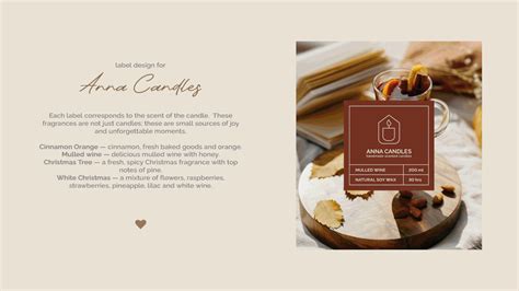 Label & packaging design | Anna candles :: Behance