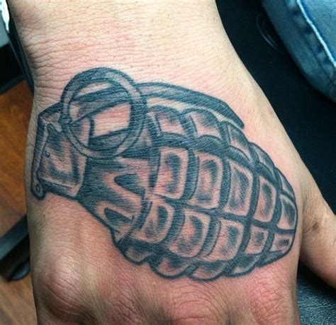 Black and grey grenade tattoo by Chris Wilson. | Grenade tattoo, Shane ...