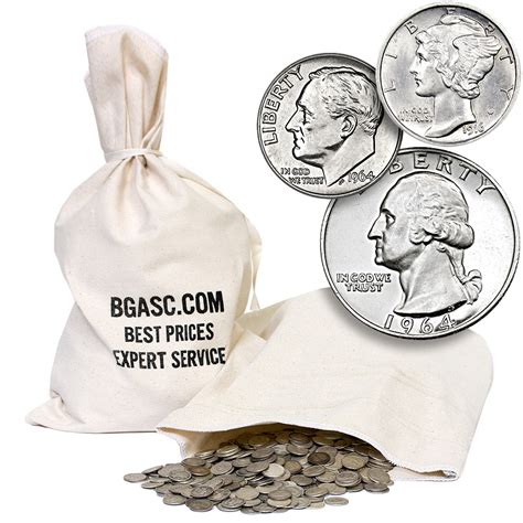 Buy 90% Silver Coins $100 Face Value 50/50 Junk Silver Bag (Dimes ...