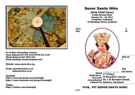 9-Days Novena to Senyor Sto Niño Leaflet by Sinulog NZ - Issuu