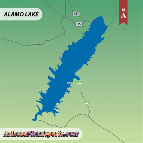 Alamo Lake - Fish Reports & Map