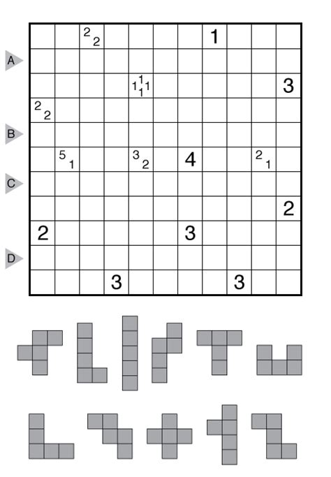 Dr. Sudoku Prescribes #66 - Tapa (Pentomino) - The Art of Puzzles | The ...