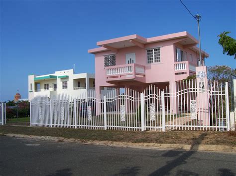 Most houses in Puerto Rico are made with cement to withstand the unrelenting hurricanes ...