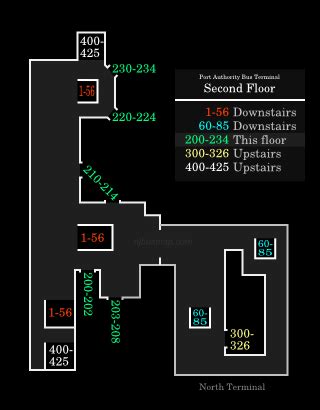 Floor Plan Port Authority Bus Terminal Map - All About Logan