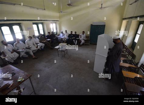 People casting their vote during Cantonment Board Elections 2021 ...