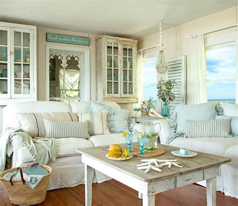 How To Decorate Coastal Cottage Style Living Room - Home Decorating Ideas