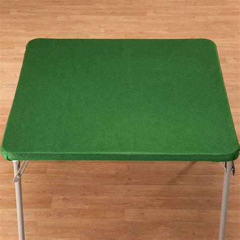 Felt Game Table Cover, Elastic Casino-Style Cover Green