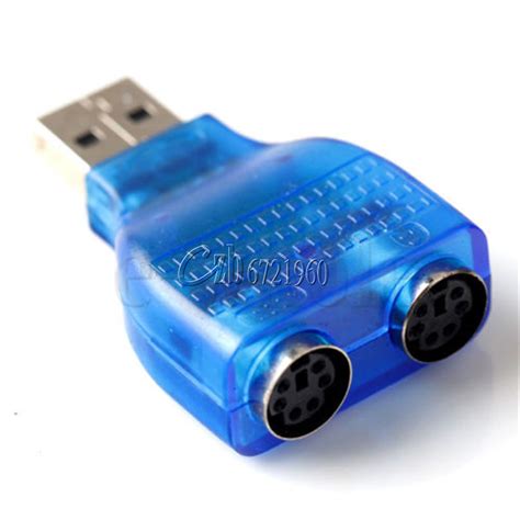 USB2.0 to Dual PS/2 Adapter for PS/2 Mouse & Keyboard to USB Port Converter New | eBay