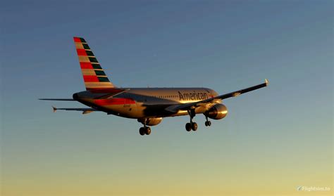 Fenix A320 American Airlines Darker Text for Microsoft Flight Simulator | MSFS