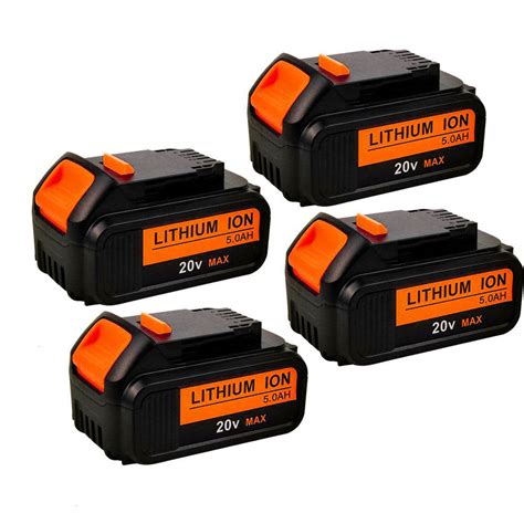 4 Pack For DeWalt 20V Battery Replacement | DCB205 5.0Ah Lithium Ion B – Triple-Batteries