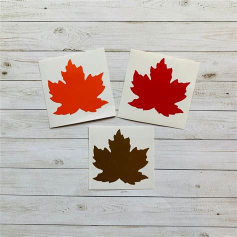 Maple Leaf Decal Maple Leaf Sticker Maple Leaf Vinyl Decal | Etsy