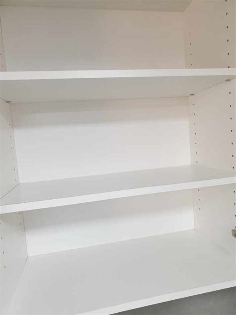 Custom made white melamine shelf 16mm 1 x edge | Handles And More