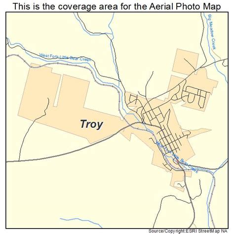 Aerial Photography Map of Troy, ID Idaho