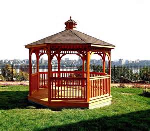 14 Cedar Wood Gazebo Designs - Octagon, Rectangle, Hexagon and Oval Styles