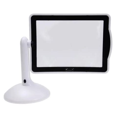 LED Screen Page Magnifier Brighter Reading Viewer Screen Hands Free LED Magnifier With Light ...