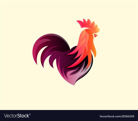 Rooster logo design Royalty Free Vector Image - VectorStock